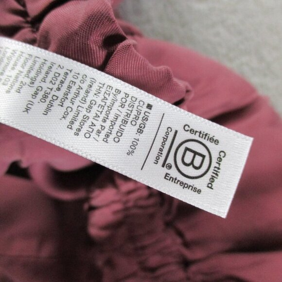 NWT Athleta Calm Cool Pants Med Tawny Rose Sleep Satin Silk Loungewear Wide Leg - Picture 13 of 14